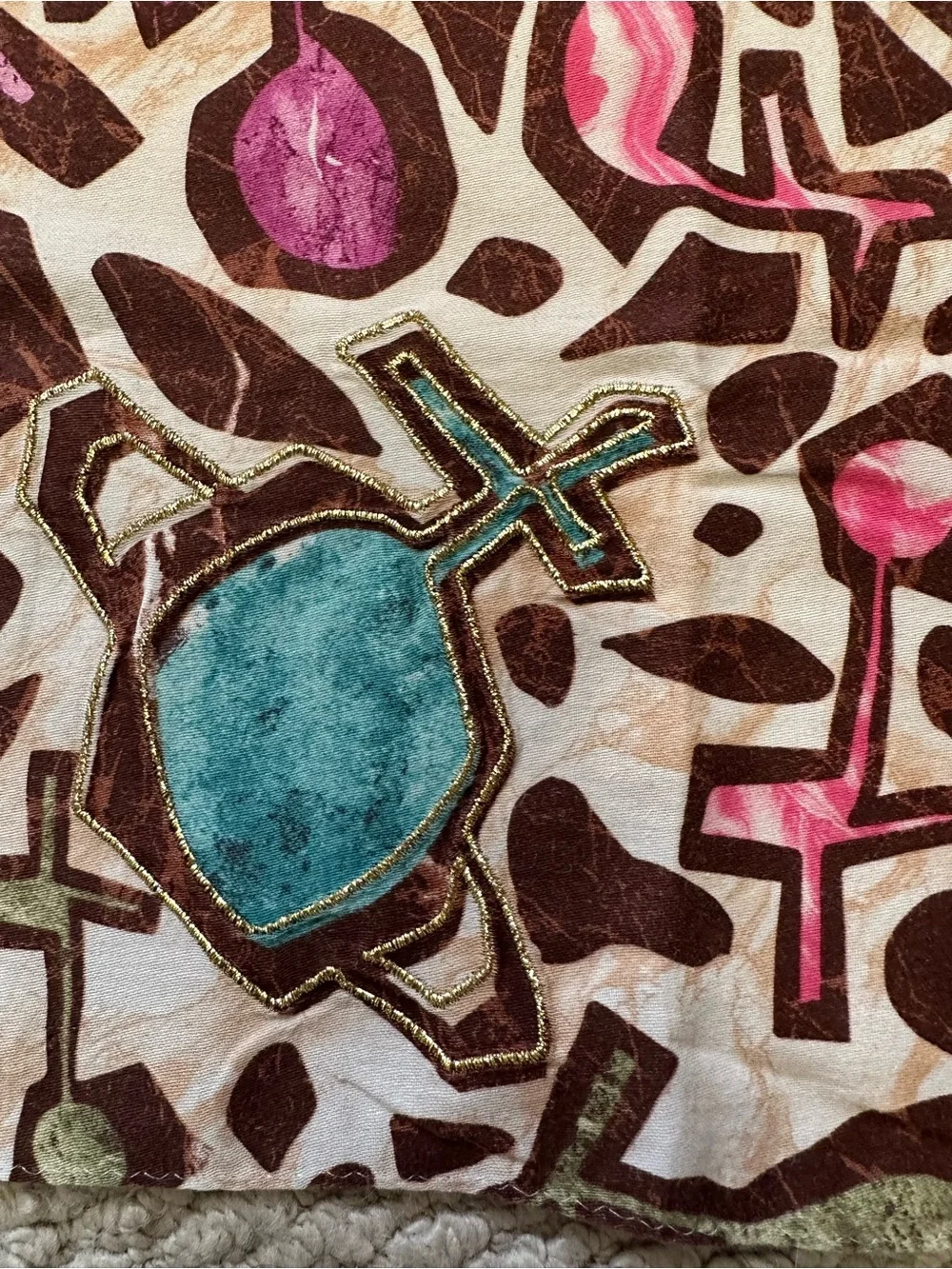 Vivienne Westwood Orb Jewel Print Cotton Neckerchief